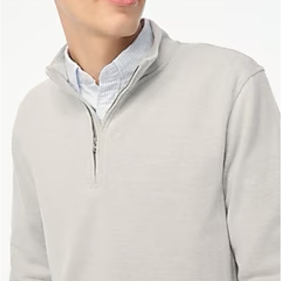 J. Crew Men’s Double Knit Half Zip - Picture 2 of 8